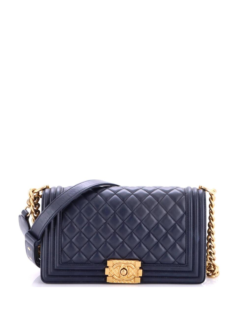 Chanel Logo Top Handle Boy Flap Bag #327411C49B